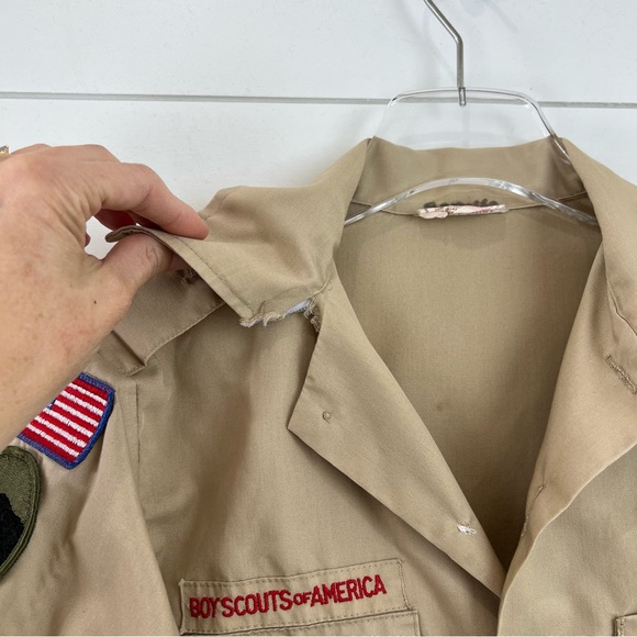 VTG BOY SCOUTS OF AMERICA Button Up Shirt Patches Size Youth‎ 16 - Picture 4 of 13